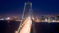 Download Our Beautiful Bay Bridge Night Skyline Wallpaper