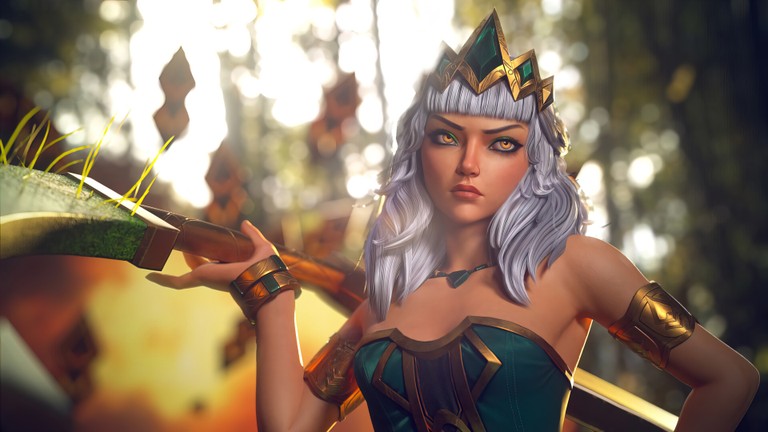 Explore the Fierce Qiyana Wallpaper from League of Legends