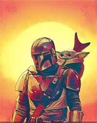 Exclusive Grogu and Mandalorian Wallpaper Download