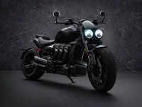 Descarga el Fondo de Pantalla de Triumph Rocket 3 R Edición Negra 2021