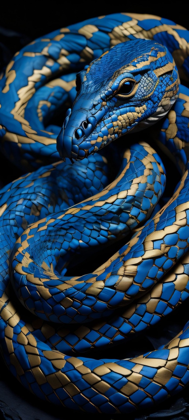 Download Our Stunning Electric Blue Serpent Wallpaper