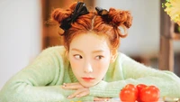 Fond d'écran mignon de Taeyeon – Parfait pour les fans de K-Pop!