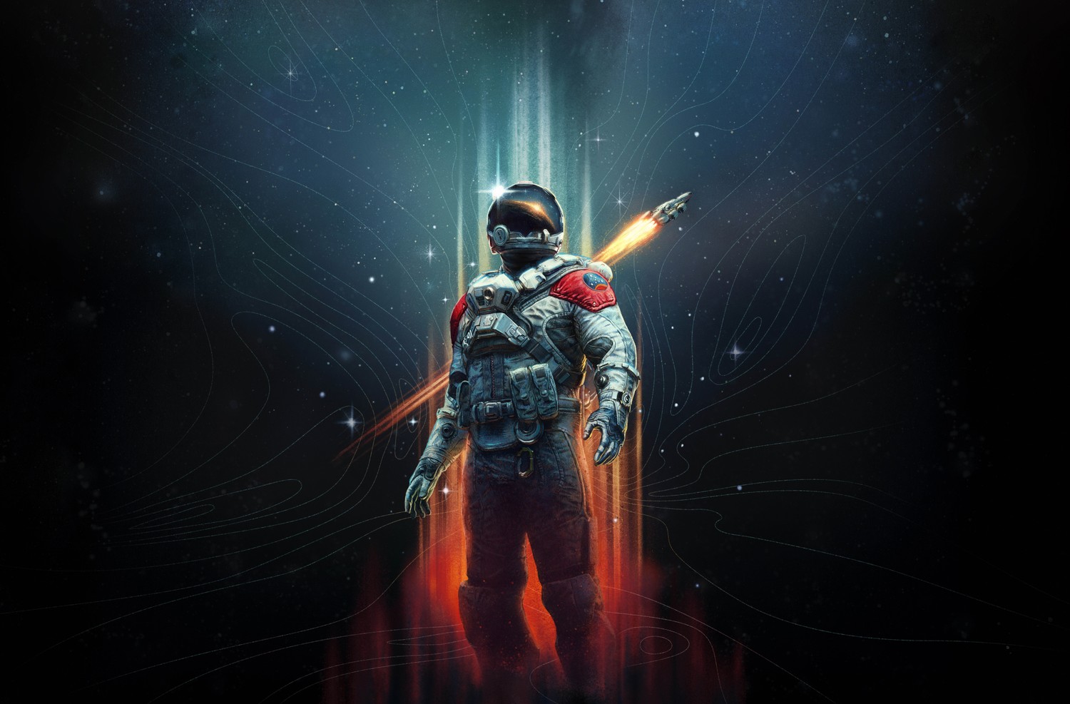 Epic Astronaut Starfield Wallpaper in 5K