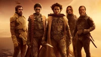 Download Dune Part 2 Wallpaper Featuring Paul Atreides and Chani