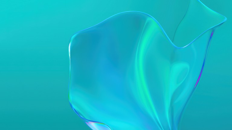 Download Captivating Cyan Abstract Wallpaper