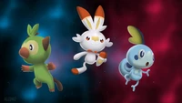 Explore the Vibrant Pokémon Sword and Shield Wallpaper