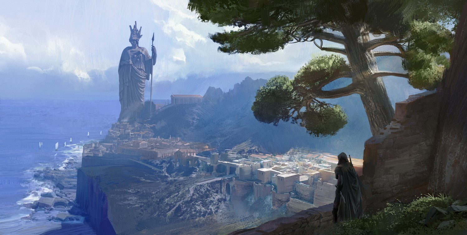 Download Stunning Assassin's Creed Odyssey Concept Art Wallpaper