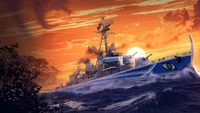 Sumérgete en World of Warships Legends con este fondo de pantalla en 4K