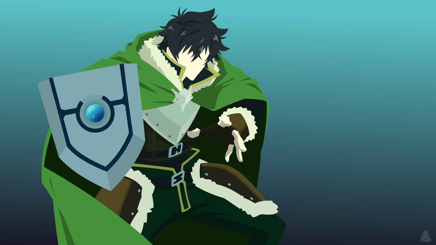 Fond d'écran minimaliste de Naofumi - The Rising of the Shield Hero