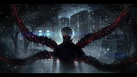 Impresionante fondo de pantalla de Tokyo Ghoul con Ken Kaneki