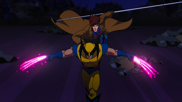 Explore Our X-Men '97 Wallpaper: Wolverine and Gambit in Action!