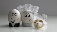 Fond d'Écran Fantaisiste d'Égout de Pâques de Mariage pour Votre Collection