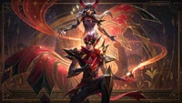 Fond d'écran de Rakan et Xayah en Art Splash