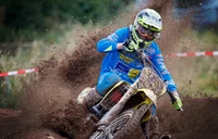 Fond d'Écran Motocross à Haute Tension