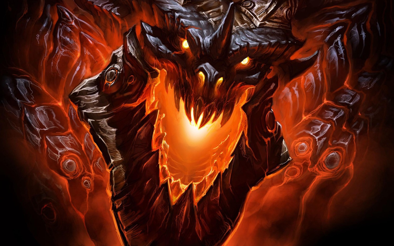 Download This Epic Dragon Demon Wallpaper