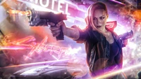 Téléchargez une Éblouissante Fond d'Écran Personnage Féminin Cyberpunk 2077