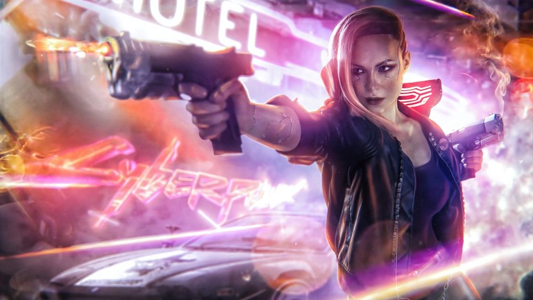 Download Stunning Cyberpunk 2077 Female Character Wallpaper