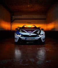 Mejora tu pantalla con el fondo de pantalla del BMW i8 Roadster de Formula E