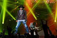 Guns N' Roses Live: Axl Rose Captivating the Stage