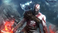 Stunning God of War Wallpaper Featuring Kratos