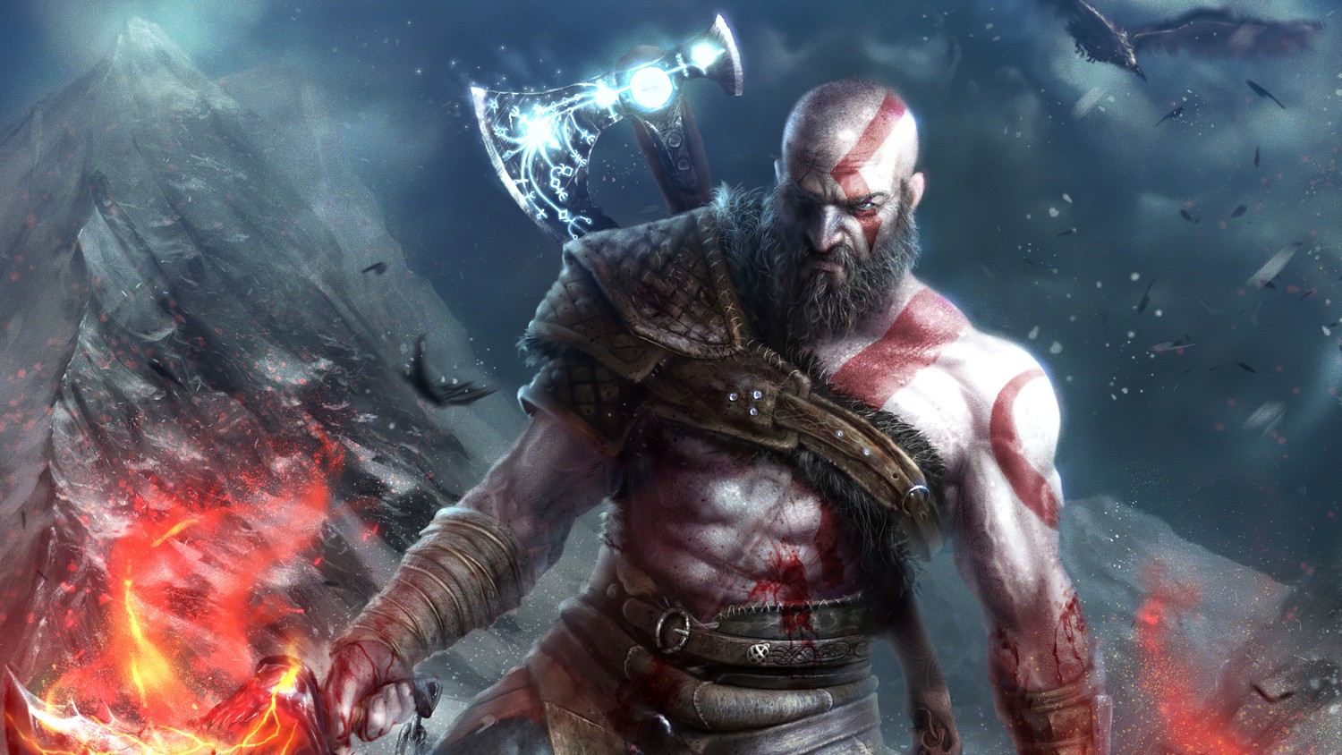 Stunning God of War Wallpaper Featuring Kratos