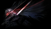 Fondo de Pantalla de Guts en Berserk - Diseño Épico de Espada y Armadura