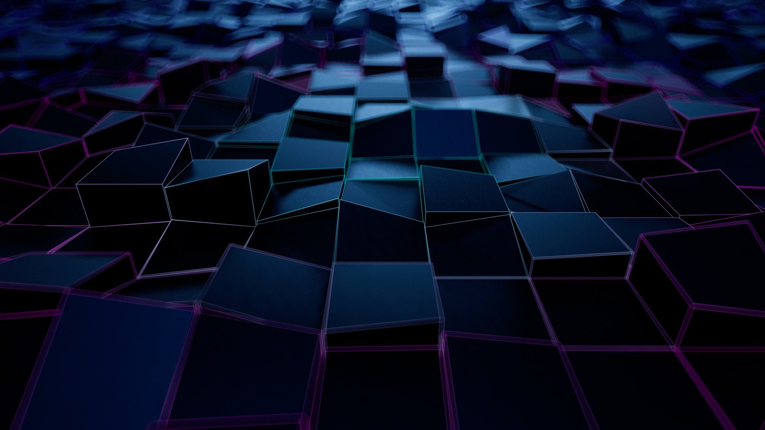 Explore Our 5K Digital Abstract Floating Cubes Wallpaper