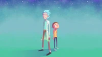 Fondo de Pantalla de Rick y Morty - Explora la Aventura Cósmica