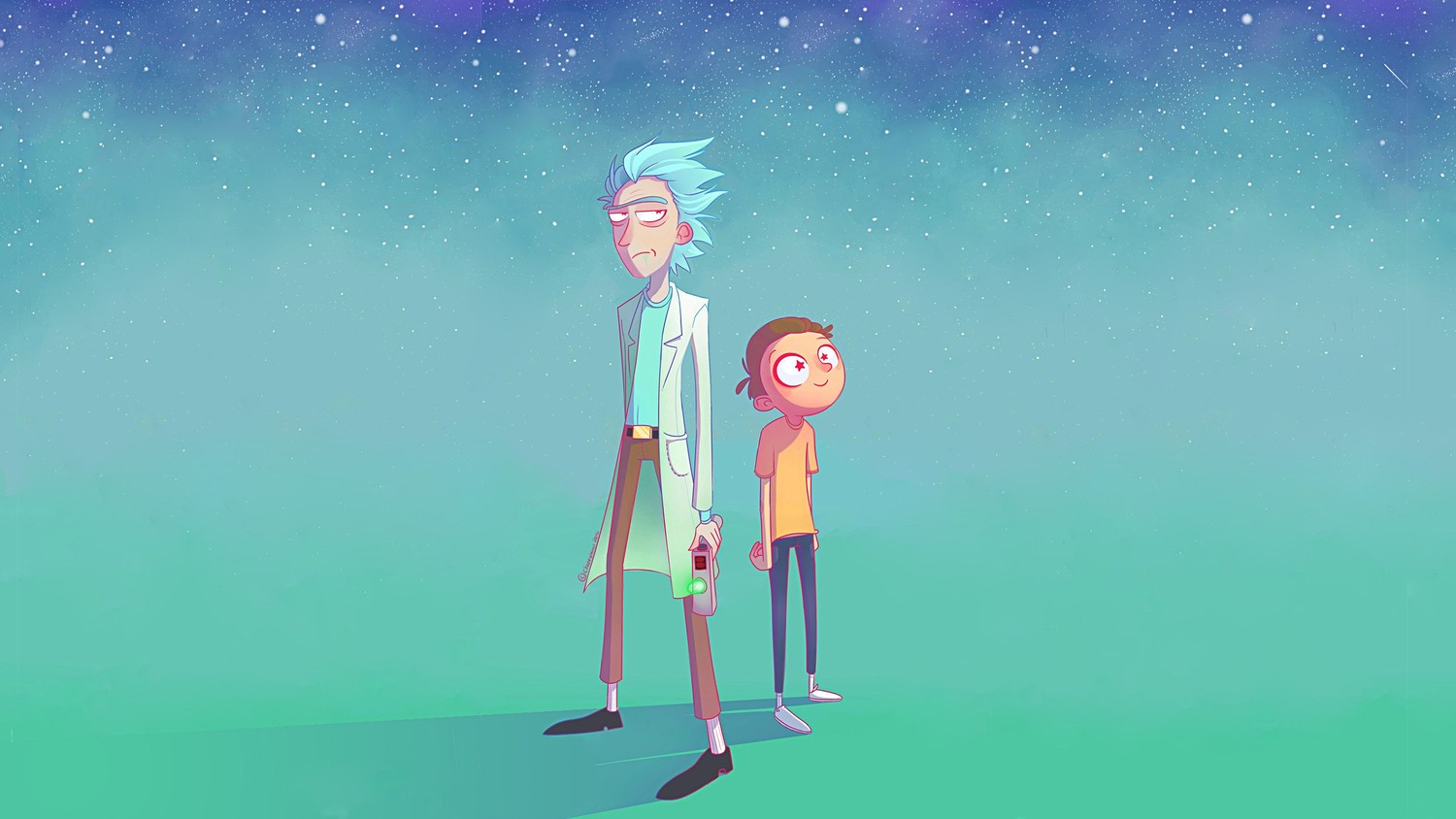 Rick and Morty Wallpaper - Explore the Cosmic Adventure