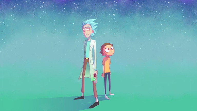 Rick and Morty Wallpaper - Explore the Cosmic Adventure