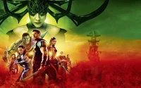 Fondo de Thor: Ragnarok con Tus Personajes Favoritos