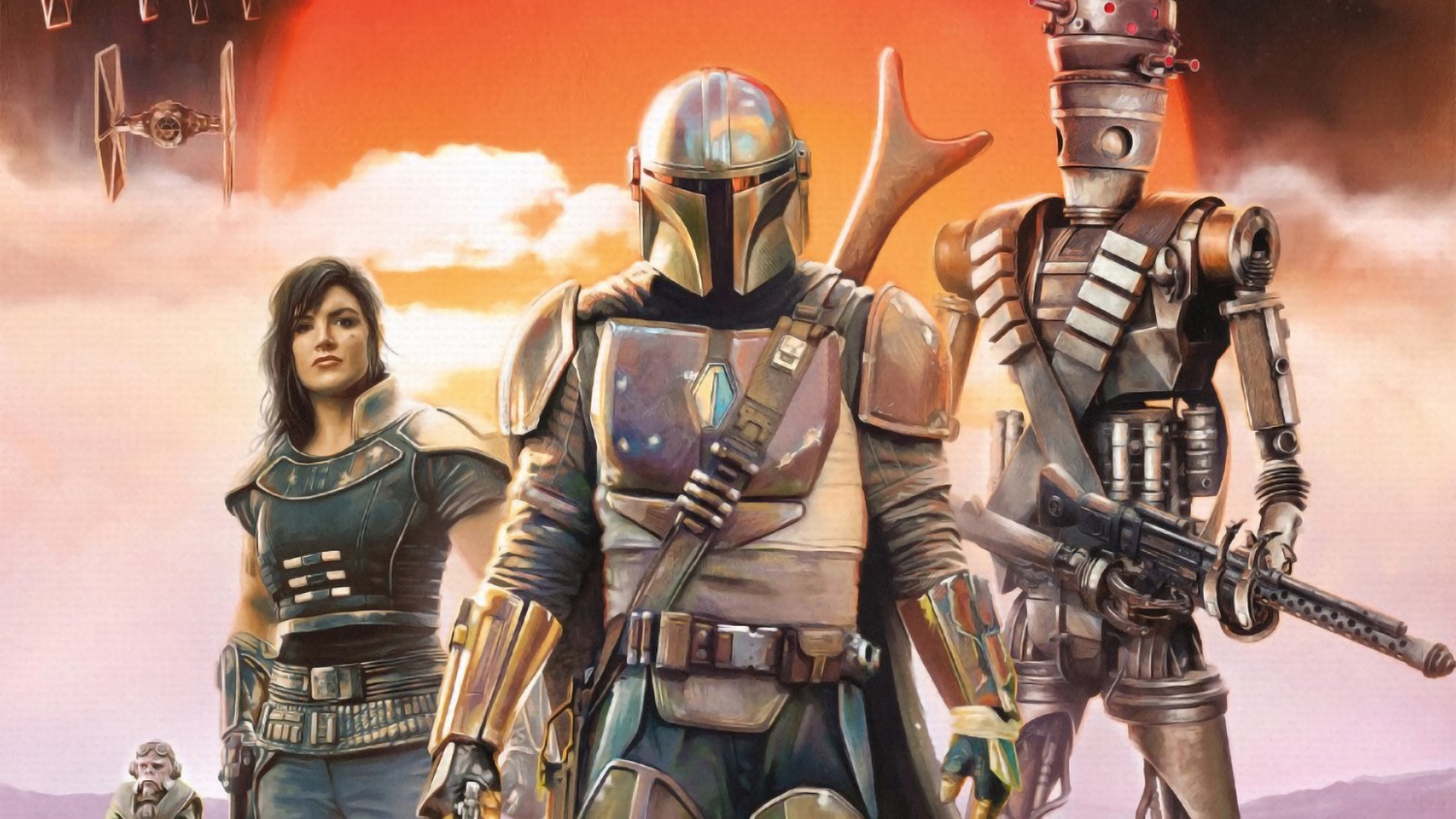 Download The Mandalorian Character Poster Wallpaper