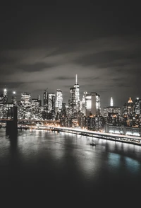 Pont de Manhattan de Nuit : Un Captivant Paysage Urbain en 4K