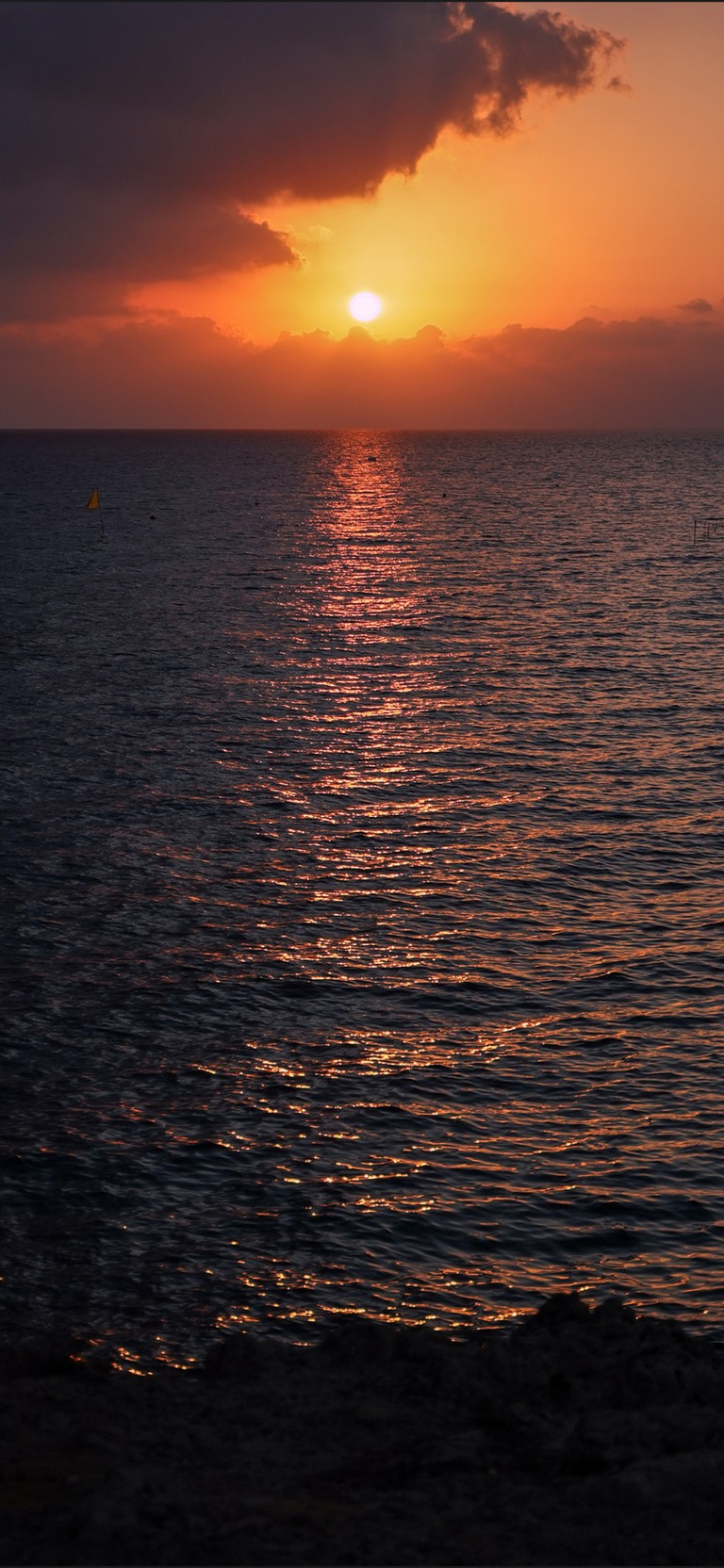 Breathtaking Sunset Over the Calm Sea