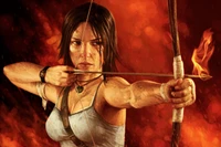 Descarga impresionante arte de Lara Croft como fondo de pantalla