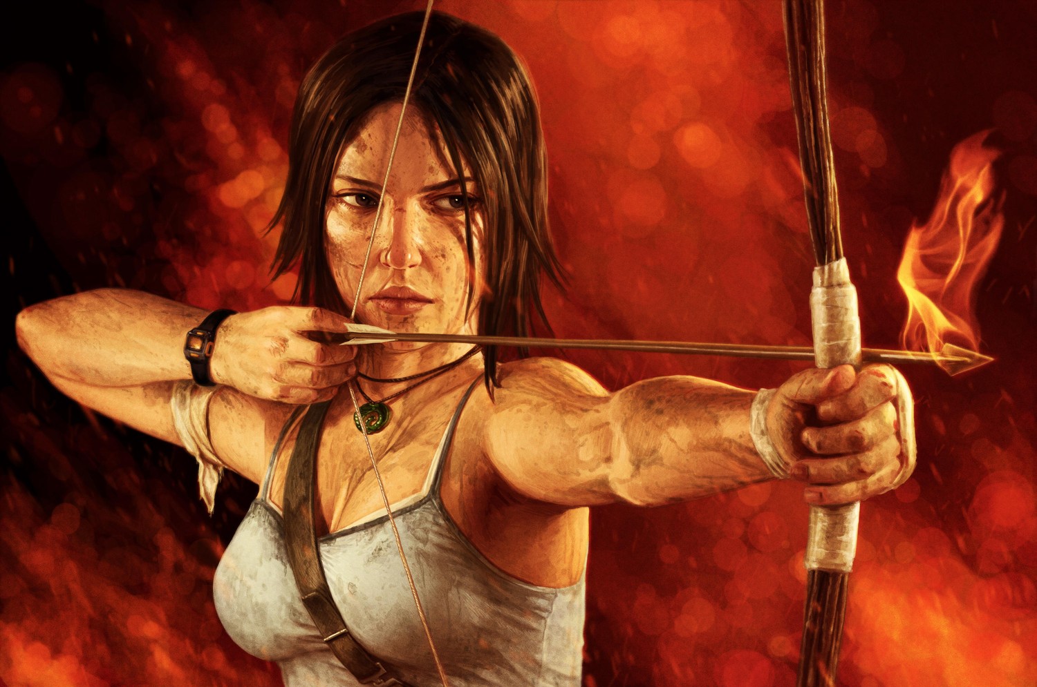 Download Stunning Lara Croft Art as Wallpaper