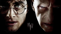 Fond d'écran épique Harry Potter : Voldemort et Harry face à face