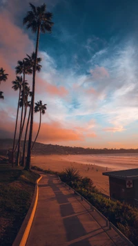 Descargar Impresionante Fondo de Paisaje Natural al Anochecer