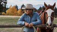 Impresionante Fondo de Pantalla de Yellowstone con Kevin Costner