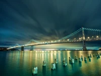 Descargar el hermoso fondo del Puente de la Bahía de Oakland