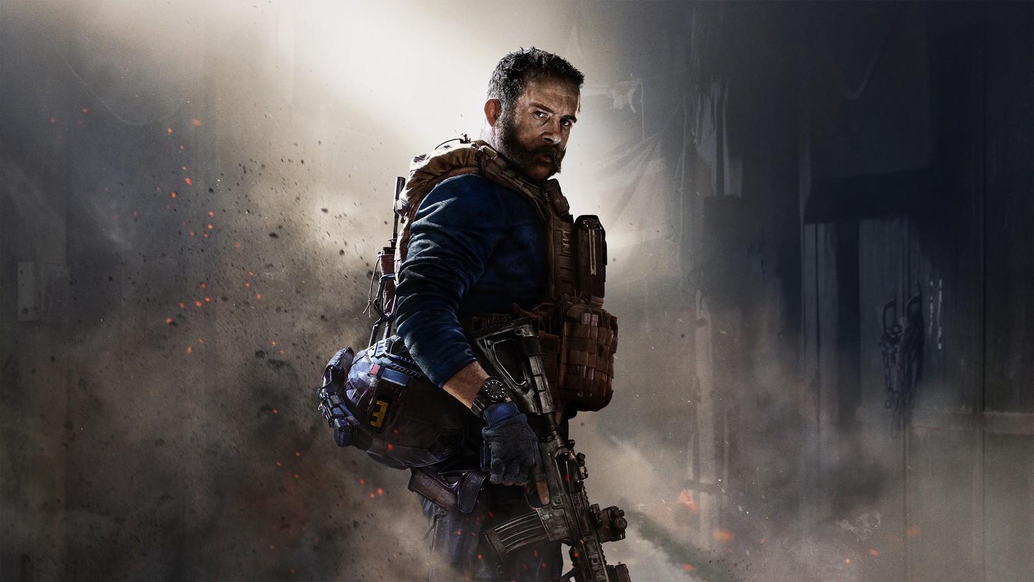 Epic Call of Duty Modern Warfare Wallpaper Featuring Captain John Price