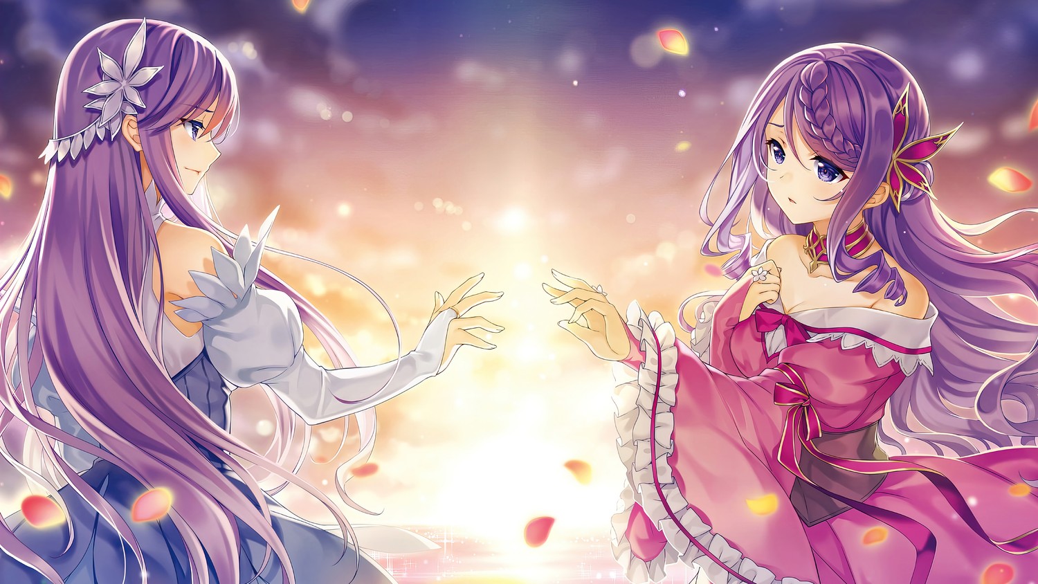 Beautiful Spirit Chronicles Wallpaper Featuring Christina and Flora