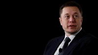 Elon Musk : Un portrait d'innovation en tenue formelle