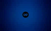 Fondo de pantalla del logo de UKF - Fondo azul profundo