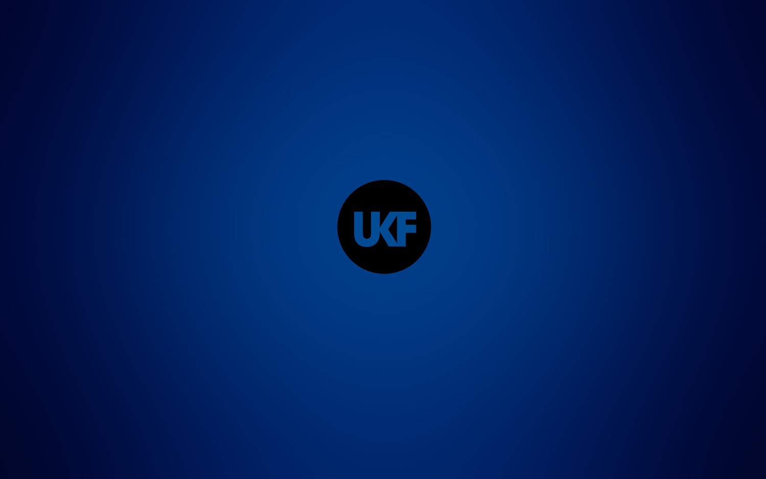 UKF Logo Wallpaper - Deep Blue Background