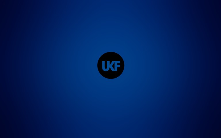 UKF Logo Wallpaper - Deep Blue Background