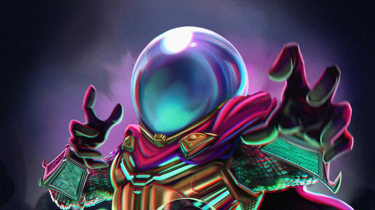 Download Stunning Mysterio Wallpaper from Spider-Man: Far From Home