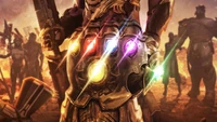 Téléchargez un magnifique fond d'écran de Thanos de l'univers cinématographique Marvel