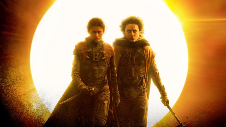 Dune Part Two Wallpaper: Zendaya as Chani & Timothée Chalamet as Paul Atreides