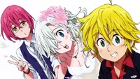 Explora Nuestro Papel Tapiz de Nanatsu no Taizai con Meliodas y Elizabeth